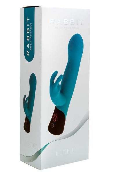 Вибратор-кролик Liebe Pleasure Toys Rabbit Rechargeable, 21,5 см (синий) 47202 фото