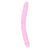 Двосторонній фалоімітатор RealRock Crystal Clear Double Dildo 18'', 45 см (рожевий) 52184 фото