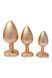 Набір анальних пробок Dream Toys Gleaming Love Set, 3 шт (золотий) 63650 фото 2