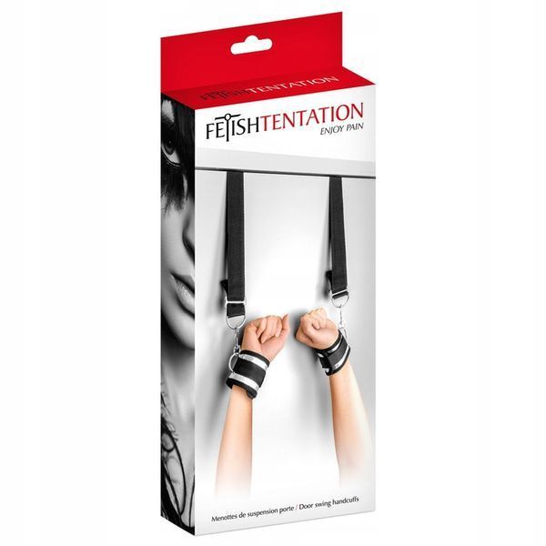 Фиксатор для рук Fetish Tentation Door Swing Handcuffs, 35 см (черный) 18114_EU фото