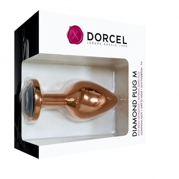 Анальная пробка с кристаллом Dorcel, 8,3 см (бронзовый) 25768 фото