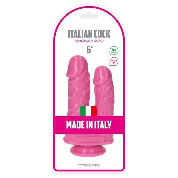 Подвійний фалоімітатор Toyz4lovers Caino e Abele, 15.5 см (рожевий) 73990 фото