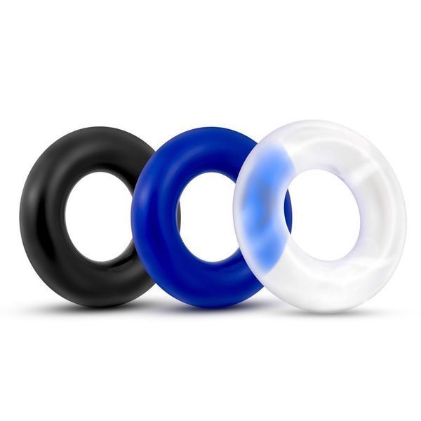 Набір ерекційних кілець Stay Hard Donut Rings, 3 шт (мульті) 79000 фото