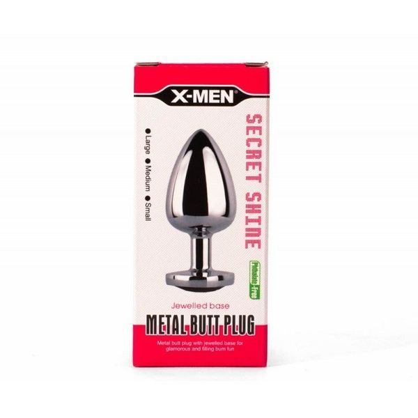 Анальна пробка Secret Shine Red Heart Plug, 7 см (червоний) 45850_EU фото