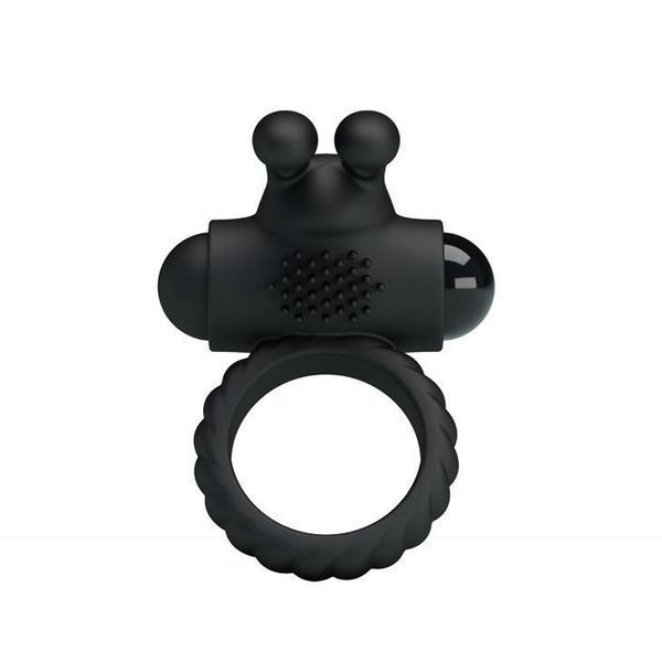 Ерекційне кільце Pretty Love Eudora Penis Ring, 2,4 см (чорний) 15484 фото