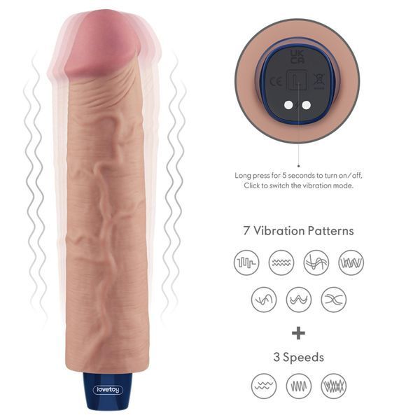 Вибратор Lovetoy Real Softee 9.5", 24 см (телесный) 212302 фото