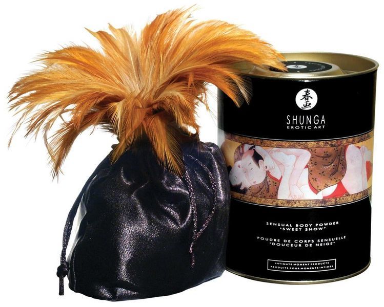 Съедобная пудра для тела Shunga Sensual Body Powder Blazing вишня, 225 г 30278 фото