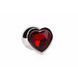 Анальна пробка Secret Shine Red Heart Plug, 7 см (червоний) 45850_EU фото 2