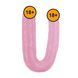 Двухсторонний фаллоимитатор Hi-Rubber Born To Create Pleasure, 45 см (розовый) 91286 фото 2