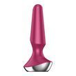 Анальна пробка, Satisfyer Plug-ilicious 2, 14 см (малиновий)