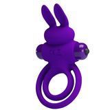 Эрекционное кольцо Pretty Love Ring Bunny III, 9,7х4,0 см (фиолетовый) 18048 фото