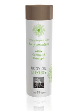 Їстівна масажна олія Hot Luxury Coconut & Pineapple, 75 мл 79356 фото