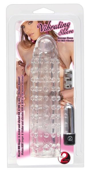 Насадка на пенис Orion Vibro Penis Sleeve, 16х4 см (прозрачный) 9535 фото