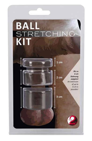 Набор эрекционных колец Ball Stretching Kit, 3 шт (черный) 6533 фото