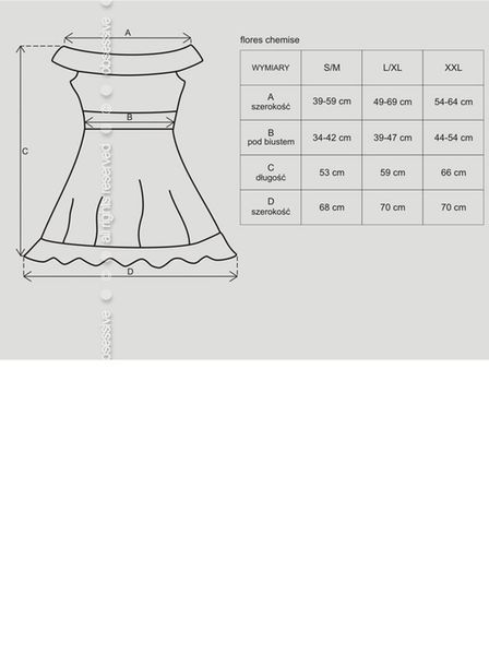 Еротичний комплект Obsessive Flores, L/XL (чорний) 11958 фото