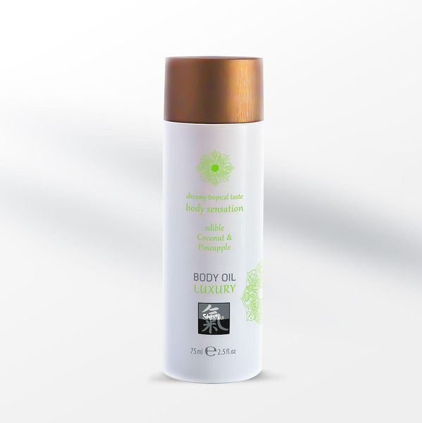 Їстівна масажна олія Hot Luxury Coconut & Pineapple, 75 мл 79356 фото