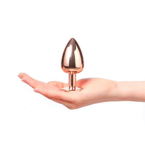 Анальная пробка с кристаллом Dorcel Diamond Plug L, 9,5 см (бронзовый) 25770 фото