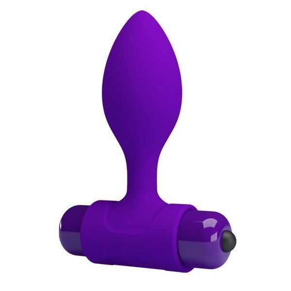 Анальная пробка Pretty Love Vibra Butt Plug, 8,6 см (фиолетовый) 31387_EU фото