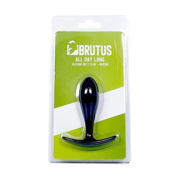Анальная пробка Brutus All Day Long M, 9 см (черный) 207322 фото