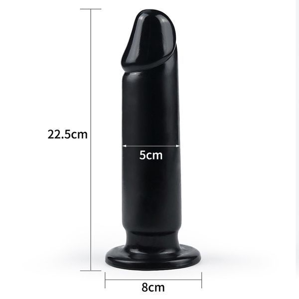 Большая анальная пробка LoveToy King-Sized, 23.5х5 см (чёрный) 14624 фото