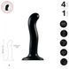 Фалоімітатор Strap-On-Me Dildo Plug P&G L, 18 см (чорний) 69228 фото 2