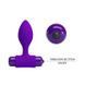 Анальная пробка Pretty Love Vibra Butt Plug, 8,6 см (фиолетовый) 31387_EU фото 7