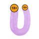 Двосторонній фалоімітатор Hi-Rubber Born To Create Pleasure 14 Inch, 43 см (фіолетовий) 91288 фото 2