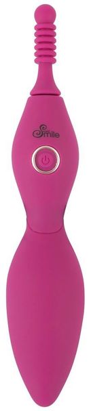 Клиторальный вибратор Sweet Smile Spot Vibrator With 3 Tips, 17,9 см (розовый) 10904 фото