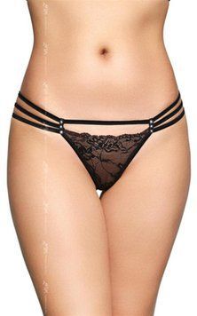 Трусики-стринги SoftLine G-String 2493, S/M (черный) 98436 фото