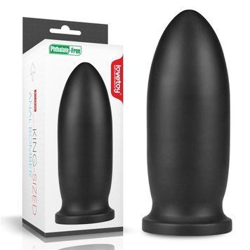 Большая анальная пробка LoveToy 9 " King Sized Anal Bomber, 20,3 см (черный) 29250 фото