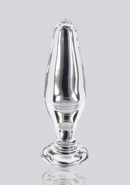 Анальна пробка Glass Worxx Star Sparkler, 12 см (прозора) 125134 фото
