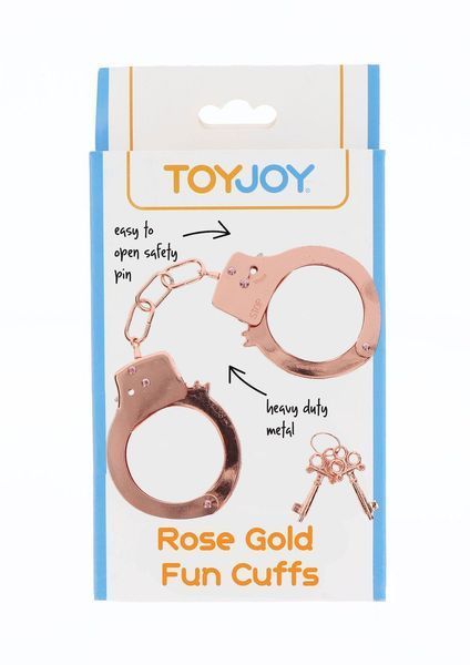 Наручники ToyJoy Metal Handcuffs (розовое золото) 38212 фото