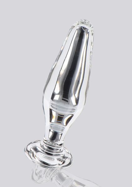 Анальна пробка Glass Worxx Star Sparkler, 12 см (прозора) 125134 фото