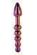 Анальний фалоімітатор Glamour Glass Ridged Anal Dildo, 18 см (райдужний) 78726 фото 1