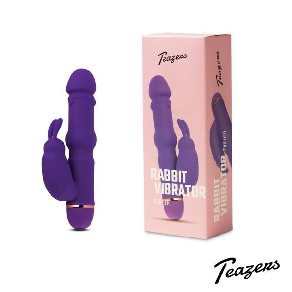 Вібратор-кролик Teazers Silicone Rabbit, 19 см (фіолетовий) 99300 фото