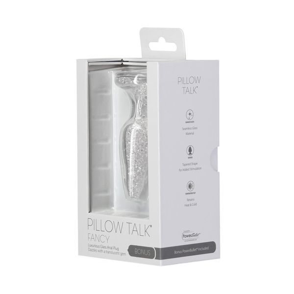 Анальная пробка Pillow Talk Fancy Luxurious Glass Anal Plug, 10.1 см (прозрачный) 31176 фото
