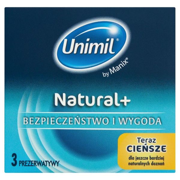 Інтимний захисний аксесуари Unimil Natural+ 3 шт. 26426 фото