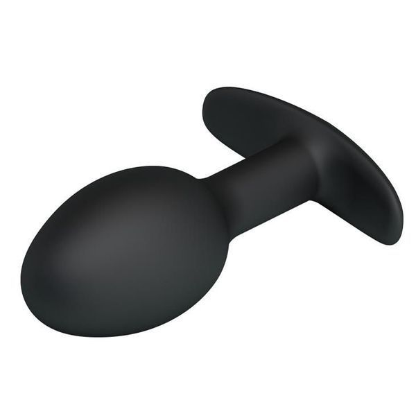 Анальна пробка Pretty Love Silicone Anal Plug, 8.4 см (чорний) 15488 фото