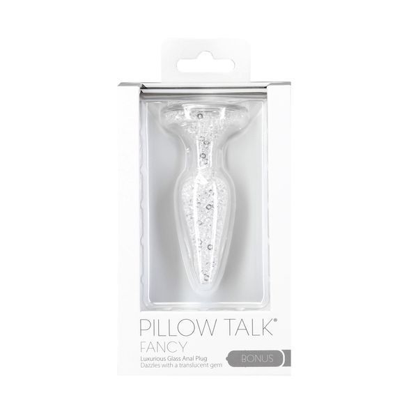Анальная пробка Pillow Talk Fancy Luxurious Glass Anal Plug, 10.1 см (прозрачный) 31176 фото