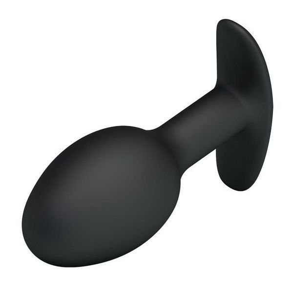 Анальна пробка Pretty Love Silicone Anal Plug, 8.4 см (чорний) 15488 фото
