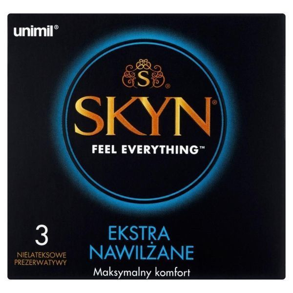 Презервативы Unimil Skyn Ekstra Nawilżane безлатексные, 3 шт 26442 фото