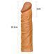 Насадка на пеніс Pleasure X-Tender Penis Sleeve Flesh Add 2, 19.5 см (коричневий) 28330 фото 5