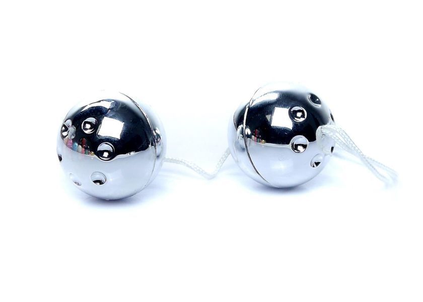 Вагинальные шарики Duo-Balls Silver, 21 см (серебристый) 20230 фото