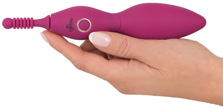 Клиторальный вибратор Sweet Smile Spot Vibrator With 3 Tips, 17,9 см (розовый) 10904 фото