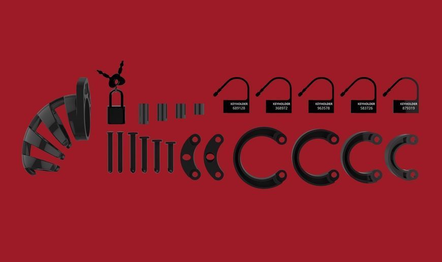 Пояс вірності для чоловіків ManCage 02 Chastity Cage (чорний) 79586 фото
