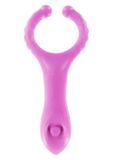 Эрекционное кольцо Vibrating Clit-stim C-ring, 10 см (розовый) 8876 фото