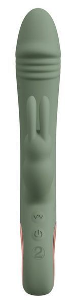Вибратор-кролик You2Toys Slim Rabbit Olive, 21.4 см (зеленый) 52036_EU фото