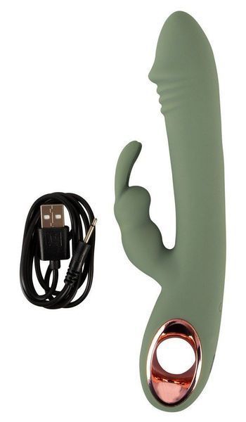 Вибратор-кролик You2Toys Slim Rabbit Olive, 21.4 см (зеленый) 52036_EU фото