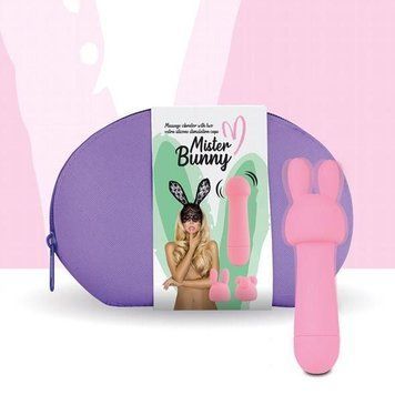 Міні-вібратор FeelzToys Mister Bunny, 13,5 см (рожевий) 25296 фото
