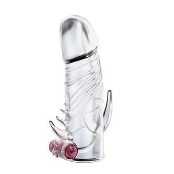 Насадка на пенис Baile Penis Sleeve With Vibration, 13 см (прозрачный) 116668 фото